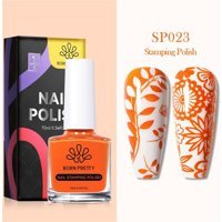 Born Pretty Nail Stamping SP023 Turuncu Parlak Kalıcı Oje