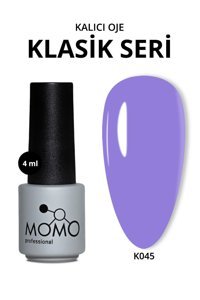 Momo K045 Mor Parlak Kalıcı Oje
