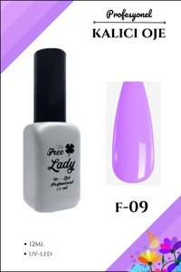 Freelady F-09 Mor Parlak Kalıcı Oje