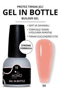 Momo Bottle 4 Pembe Parlak Kalıcı Oje