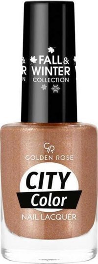Golden Rose City Color Nail Lacquer 309 Turuncu Parlak Simli Oje