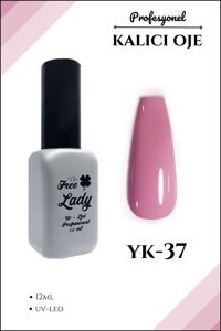 Freelady YK-37 Pembe Parlak Kalıcı Oje