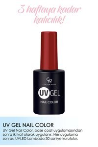 Golden Rose Uvgel 127 Kırmızı Parlak Oje