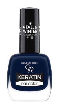 Golden Rose Keratin Nail Color 214 Lacivert Parlak Oje