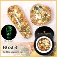 Born Pretty Glitter Sequins BGS03 Altın Sarısı Işıltılı Kalıcı Simli Oje