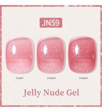 Born Pretty JN59 Nude Parlak Kalıcı Simli Oje
