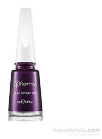 Flormar Nail Enamel 411 mor Parlak Simli Oje
