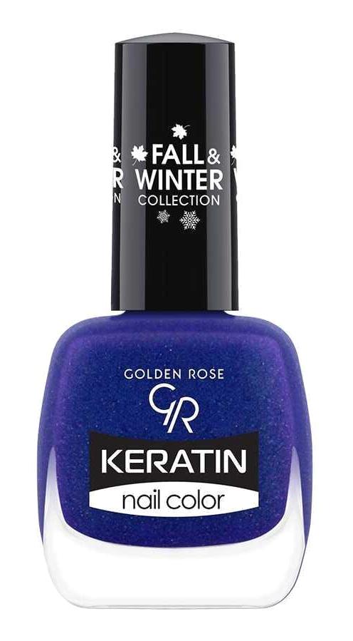 Golden Rose Keratin Nail Color 213 Lacivert Işıltılı Oje
