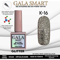 Gala Smart Glitter K16 Gümüş Işıltılı Kalıcı Simli Oje