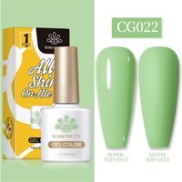 Born Pretty Silky White Serisi CG022 Yeşil Mat Kalıcı Oje