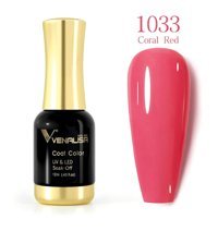 Venalisa Uv Led Coral Red 1033 Kırmızı Parlak Kalıcı Oje