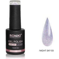 Roniki Night Sky 03 Gümüş Işıltılı Kalıcı Simli Oje
