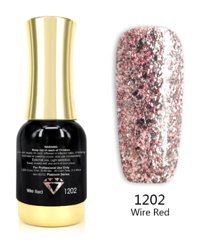 Venalisa Platinum Wire Red 1202 Çok Renkli Işıltılı Kalıcı Simli Oje