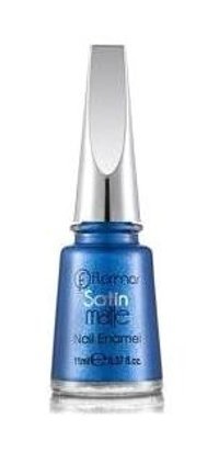 Flormar Satin Matte GS04 Mavi Sedefli Simli Oje