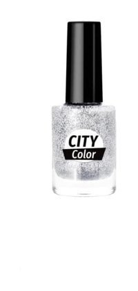 Golden Rose City Color Nail Lacquer 101 Gri Parlak Simli Oje