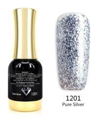 Venalisa Platinum Pure Silver 1201 Gri Işıltılı Kalıcı Simli Oje
