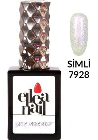 Ellea Nail 7928 Beyaz Işıltılı Kalıcı Simli Oje