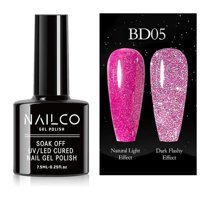 NailCo Disko Reflective NC078 Pembe Işıltılı Kalıcı Simli Oje