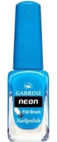 Gabrini Flat Brush N6 Mavi Neon Oje