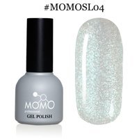 Momo SL04 Gümüş Işıltılı Kalıcı Simli Oje
