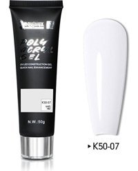 Beautilux Akrilik K-50-07 Beyaz Işıltılı Kalıcı Simli Oje