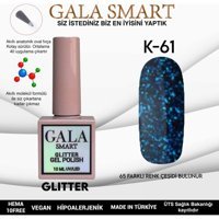 Gala Smart Glitter K61 Lacivert Işıltılı Kalıcı Simli Oje