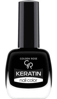 Golden Rose Keratin Nail Color 79 Siyah Parlak Oje