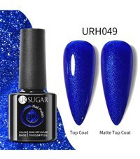 Ursugar Color Base URH049 Lacivert Işıltılı Kalıcı Simli Oje
