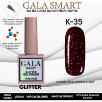 Gala Smart Glitter K35 Pembe Işıltılı Kalıcı Simli Oje