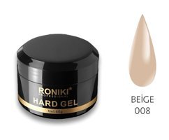 Roniki Beige 08 Pembe Parlak Kalıcı Jel Oje