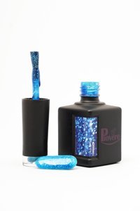 Piovere Glitter B016 Mavi Sedefli Kalıcı Simli Oje