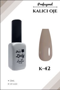Freelady K-42 Bej Parlak Kalıcı Oje