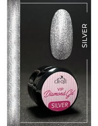 Cr-Oje Vip Diamond Silver Işıltılı Kalıcı Simli Jel Oje