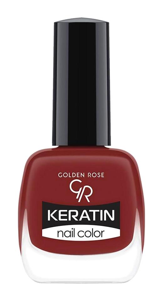 Golden Rose Keratin Nail Color 48 Bordo Parlak Oje