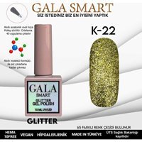 Gala Smart Glitter K22 Altın Sarısı Işıltılı Kalıcı Simli Oje