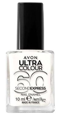 Avon Ultra Colour Beyaz Parlak Simli Oje