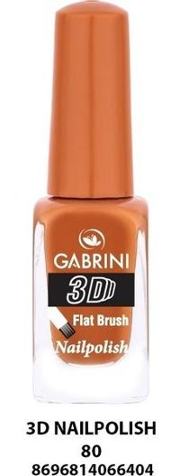 Gabrini 3D 80 Krem Işıltılı Oje