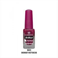 Gabrini Flat Brush B3 Mor Işıltılı Simli Oje