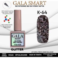 Gala Smart Glitter K64 Çok Renkli Işıltılı Kalıcı Simli Oje