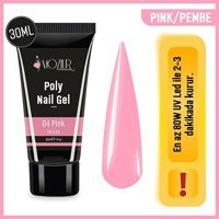 Moziur Pink 04 Pembe Parlak Kalıcı Oje