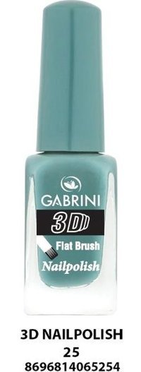 Gabrini 3D 25 Yeşil Parlak Oje