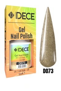 Dece D073 Kahverengi Işıltılı Kalıcı Simli Oje