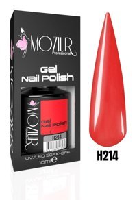 Moziur H214 Kırmızı Parlak Kalıcı Oje