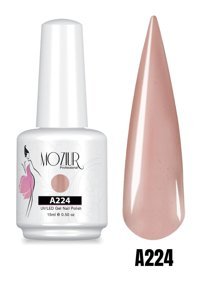 Moziur Professional A224 Mor Parlak Kalıcı Simli Oje