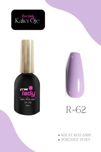 Freelady R-62 Lila Parlak Kalıcı Oje