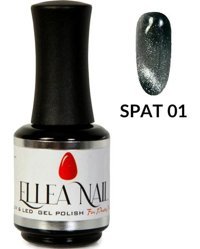 Ellea Nail Spat 01 Gri Işıltılı Kalıcı Simli Oje