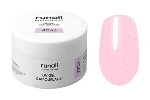Runail Camouflage Uv 4066 Pembe Parlak Kalıcı Simli Jel Oje