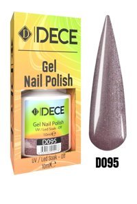 Dece D095 Kahverengi Sedefli Kalıcı Simli Oje