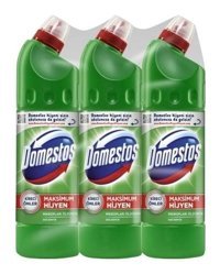 Domestos Yoğun Kıvamlı Dağ Esinitisi Banyo-Mutfak İçin Konsantre Jel Çamaşır Suyu 3x750 ml