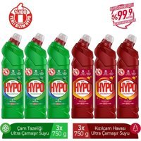 Hyper Hypo Ultra Kokulu Banyo-Mutfak İçin Konsantre Jel Çamaşır Suyu 6x750 ml